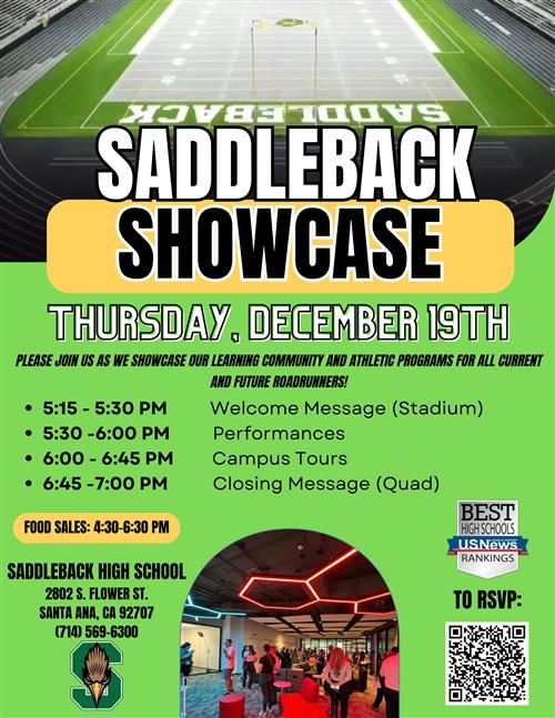 Saddleback Showcase English